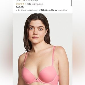 VS love cloud push up bra